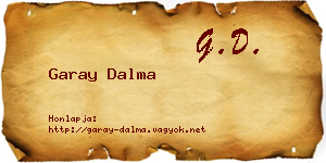 Garay Dalma névjegykártya